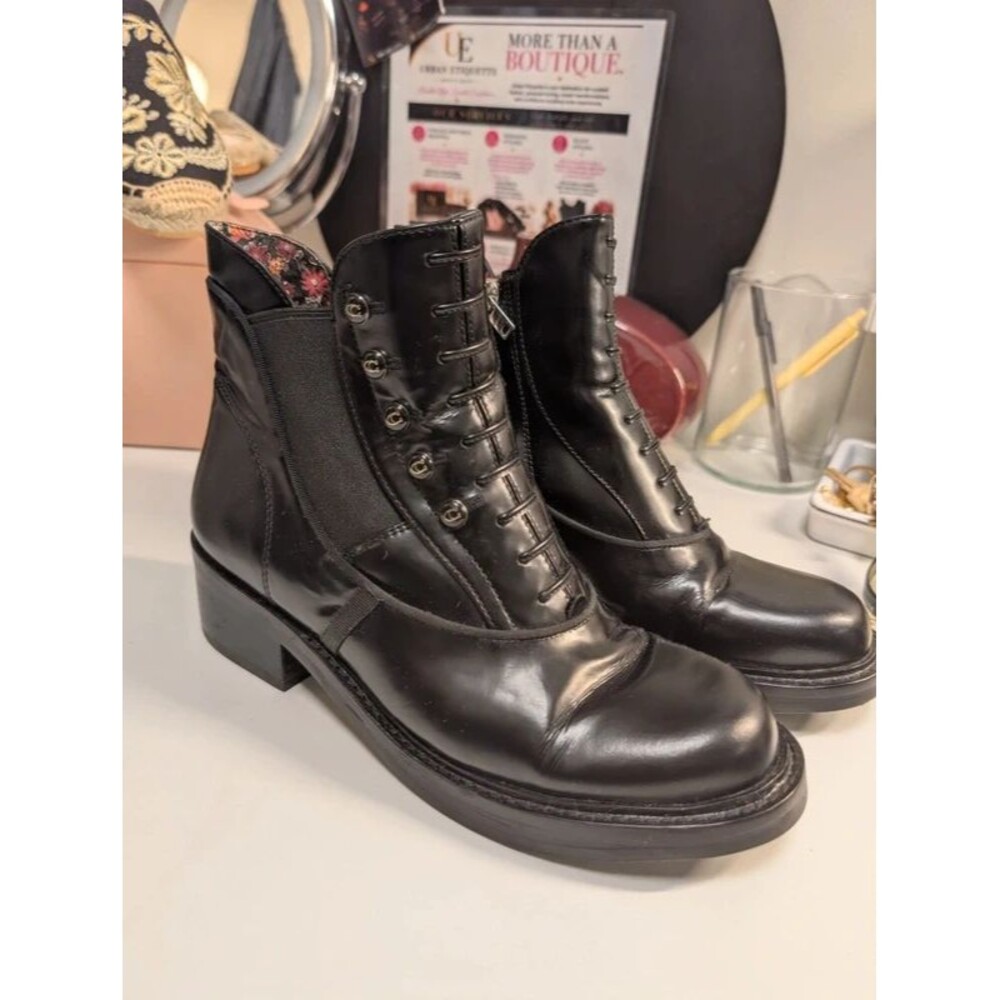 Coach x Tabitha Simmons black leather boots #tabithasimmons #leatherboots #luxur